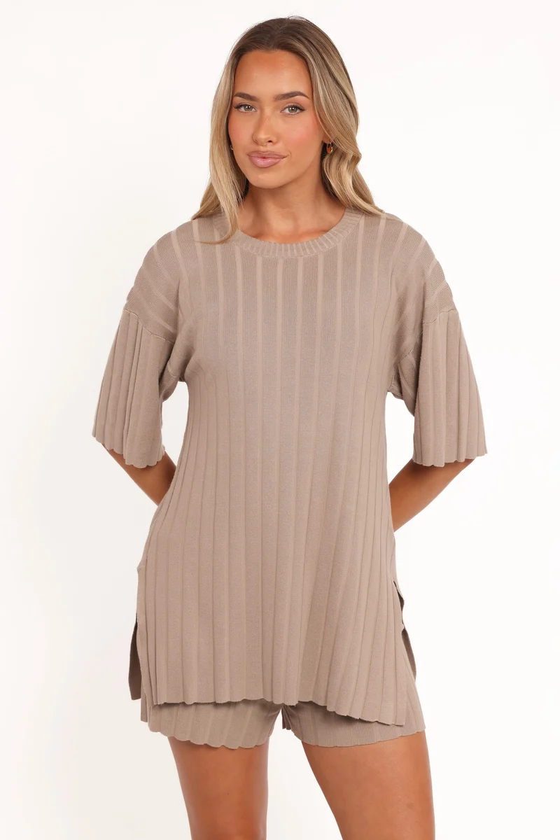 Silvie Shorts Set - Beige