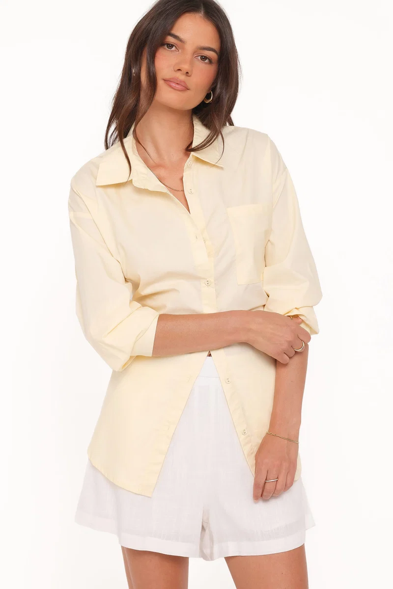 Yacra Tie Shirt - Yellow