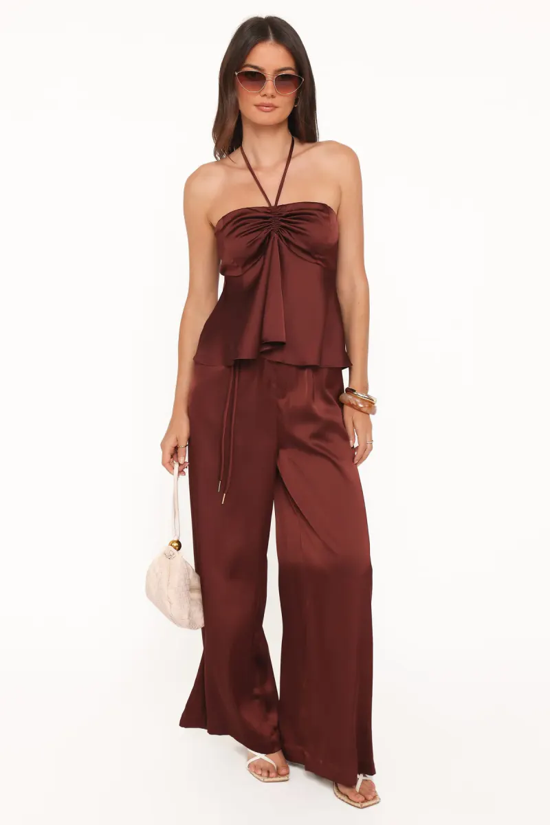 Vita Tailored Pant - Brown