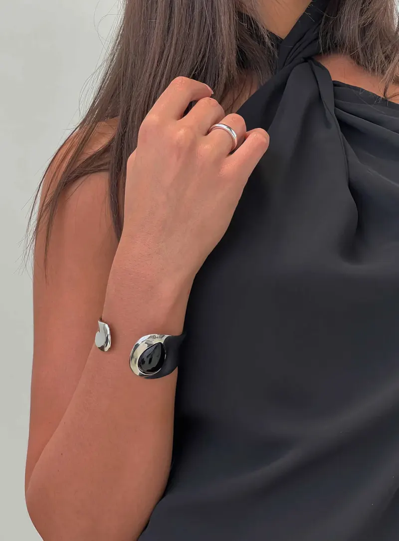 Change Again Cuff Silver / Black