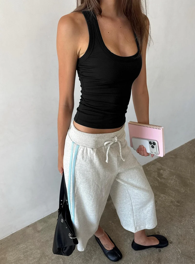 Dojo 3/4 Track Pants Grey Marle