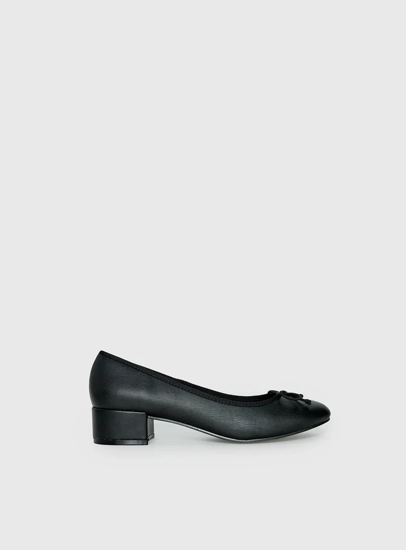 Therapy Diana Heeled Ballet Flats Black