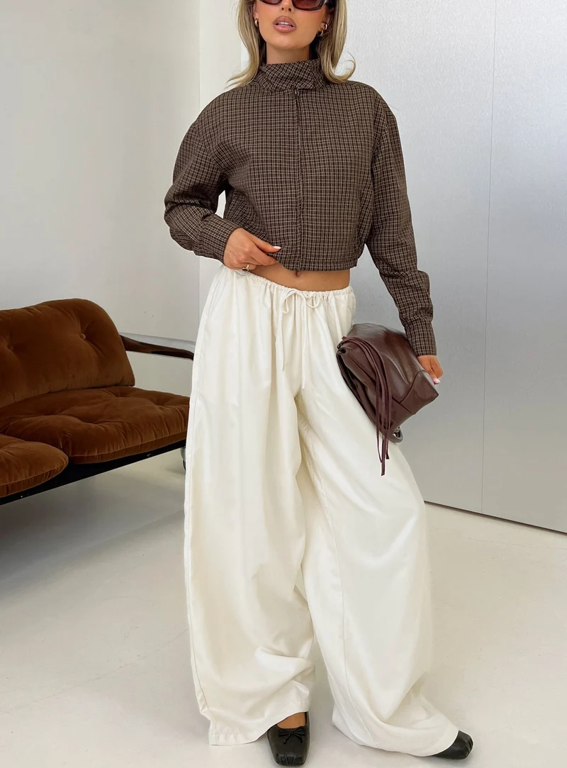 Bungala Oversized Relaxed Pants Ivory