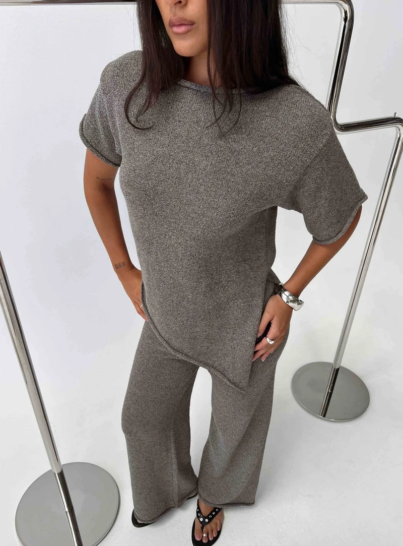 Amelise Knit Poncho Mocha