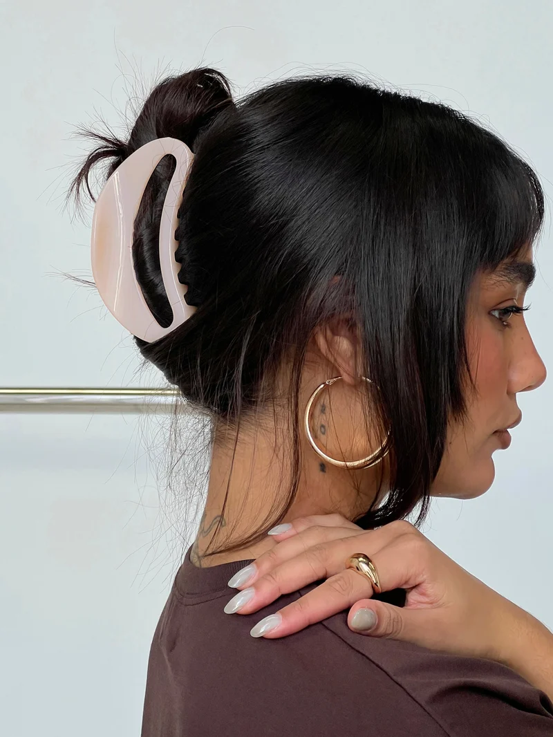 Say My Name Hair Clip Light Pink