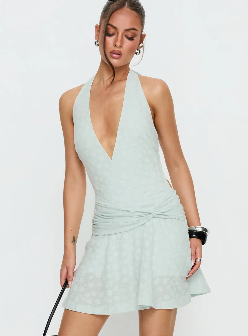 Zowie Halter Playsuit Blue