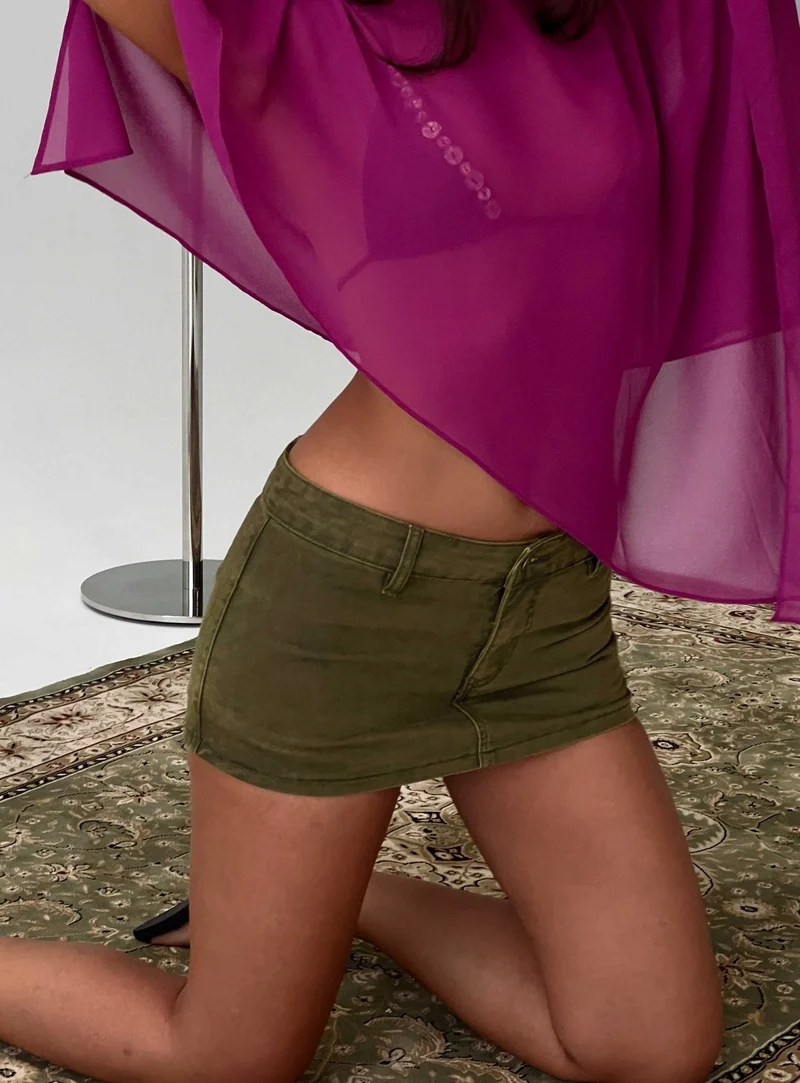 Rhode Mini Skort Khaki