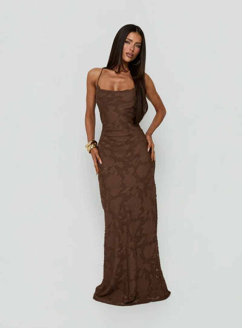 Celena Maxi Dress Brown