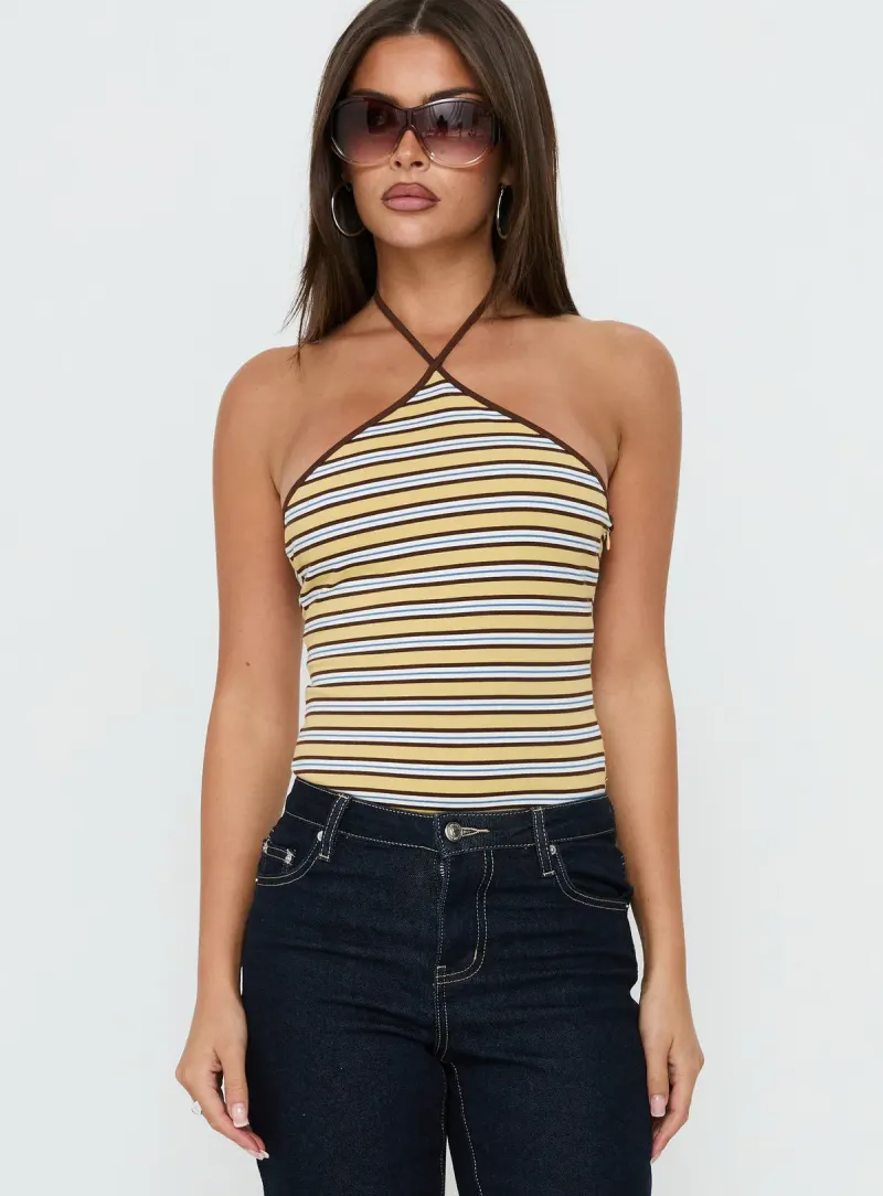 Aethoria Arrowneck Bodysuit Multi Stripe