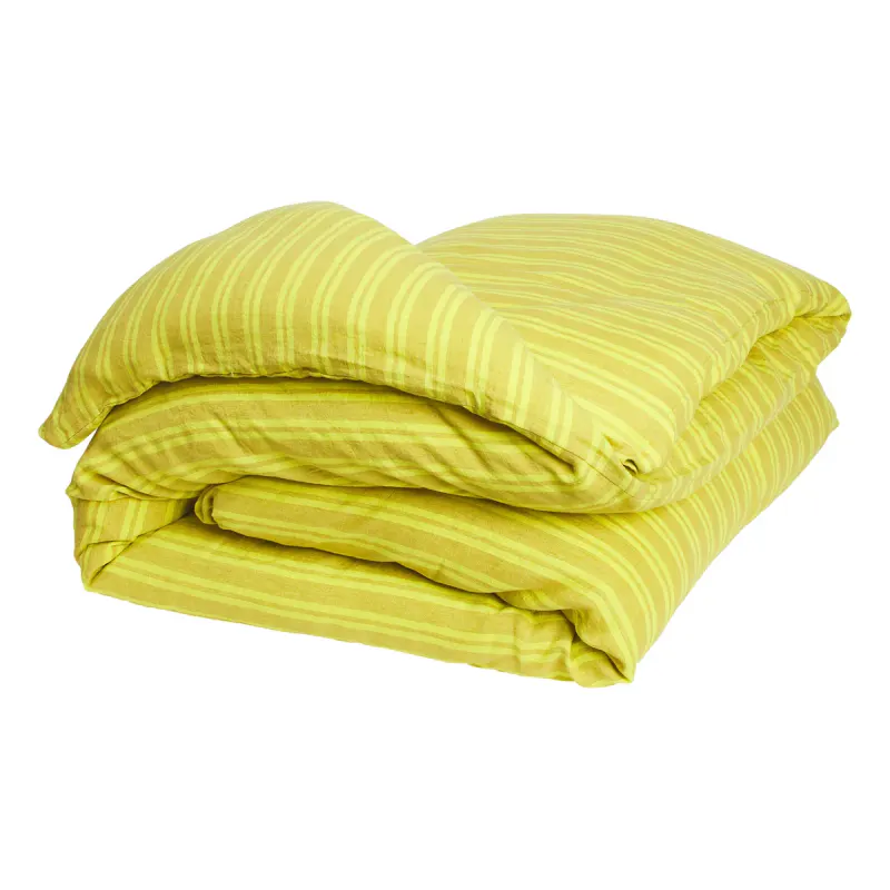 Nadine Linen Quilt Cover - Olive