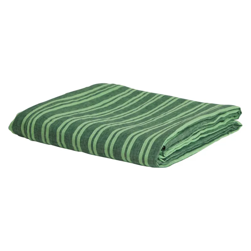 Nadine Linen Pleated Valance - Forest