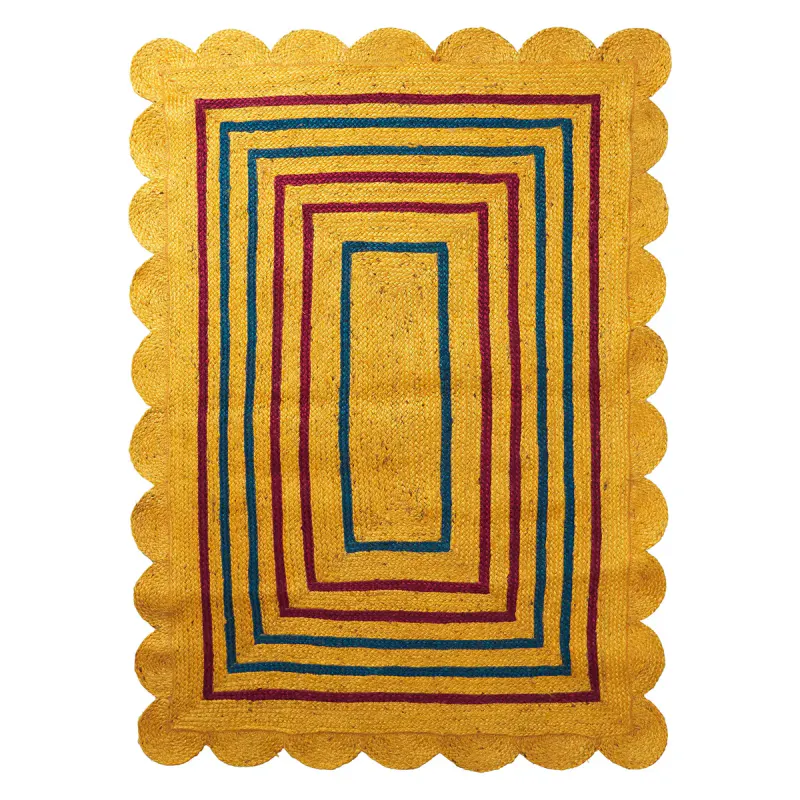 Burnet Jute Rug - Mustard