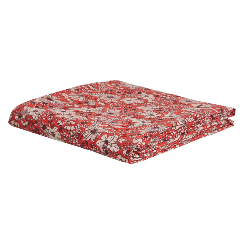 Evette Cotton Sheets - Scarlet