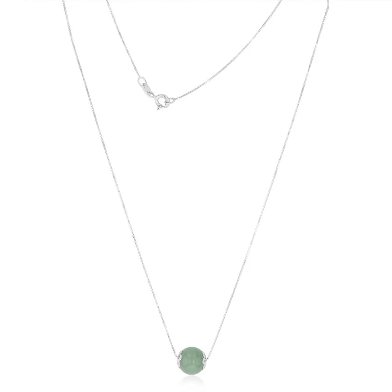 10mm Jade Chain in Sterling Silver