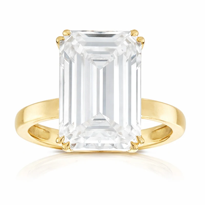 Luminesce Lab Grown 11 Carat Diamond Certified Solitaire Ring in 9ct Yellow Gold