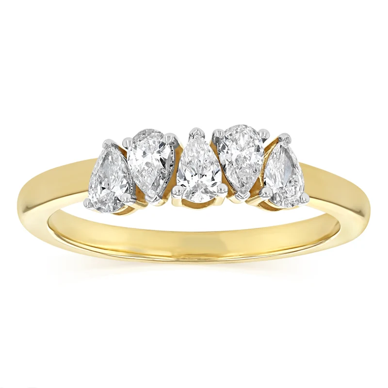 Luminesce Lab Grown 1/2 Carat Diamond Ring in 9ct Yellow Gold