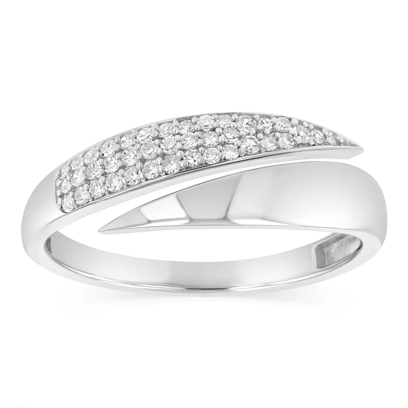 Luminesce Lab Grown 1/5 Carat Diamond Ring in Sterling Silver