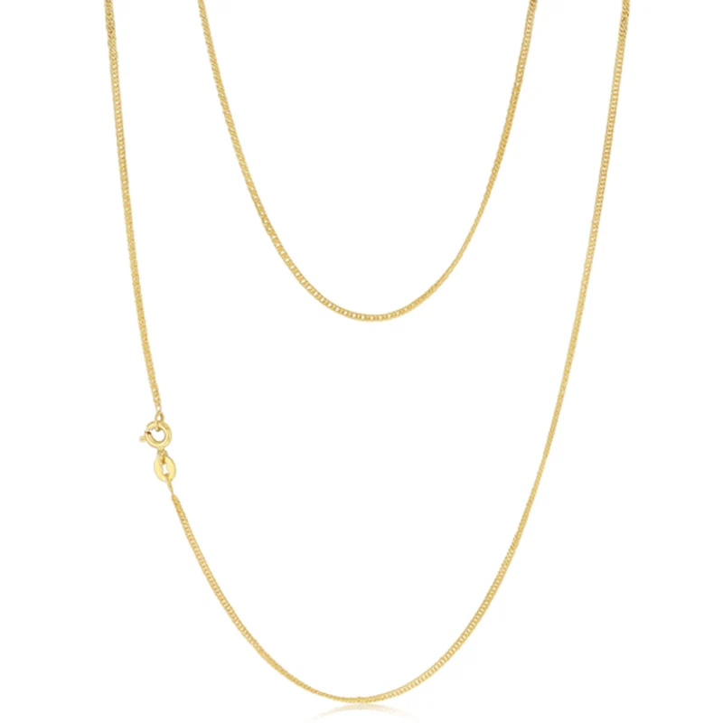9ct Yellow Gold Copper Filled 50cm Curb Chain