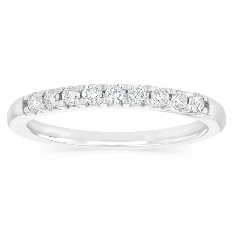 1/5 Carat Diamond Eternity Ring in 10ct White Gold