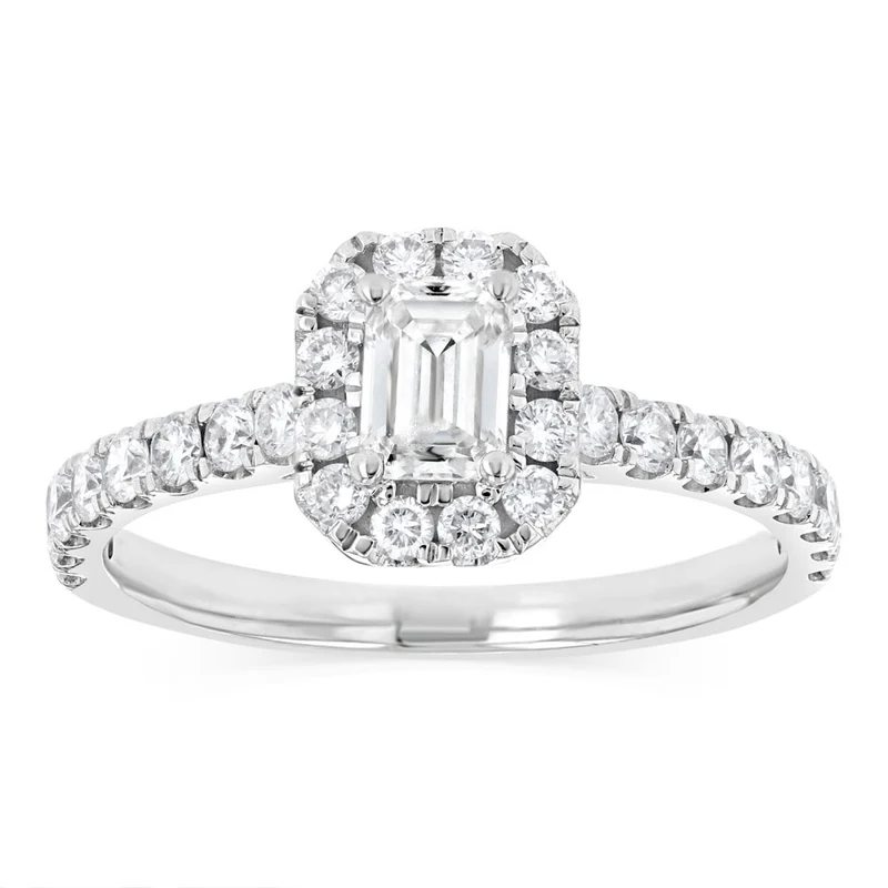 Luminesce Lab Grown 1 Carat Diamond Ring in 9ct White Gold