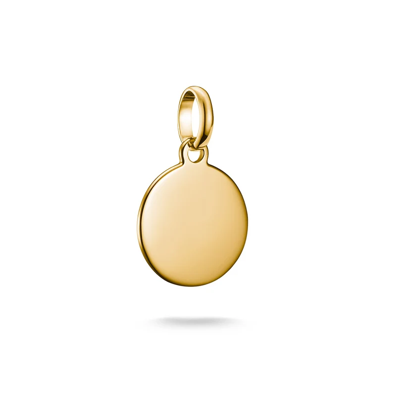 Thomas Sabo CC Connect Engravable Yellow Gold-Plated Disc Small