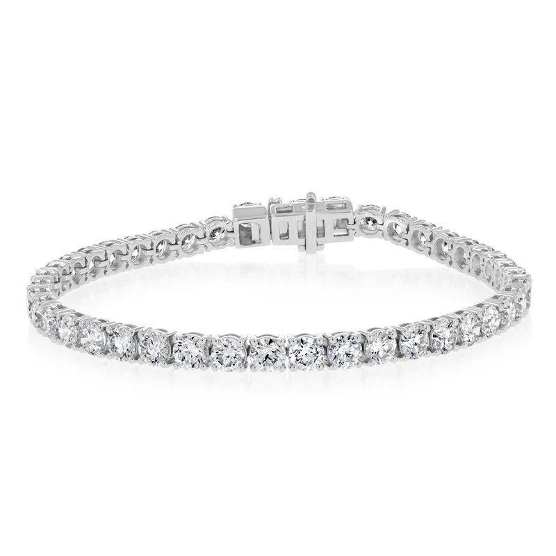 Luminesce Lab Grown 10 Carats Diamond 18cm Tennis Bracelet in 9ct White Gold