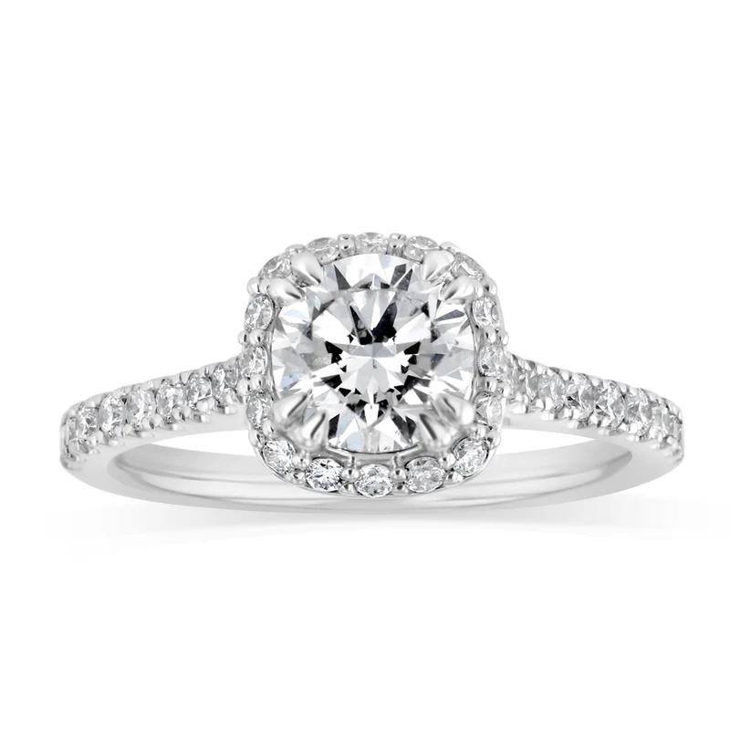 Luminesce Lab Grown 1.50 Carat Diamond Bridal Set in Sterling Silver