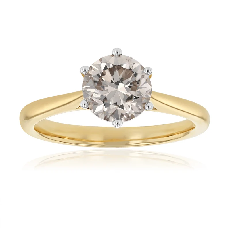 1.50 Carat Australian Diamond Solitaire Ring in 9ct Yellow Gold