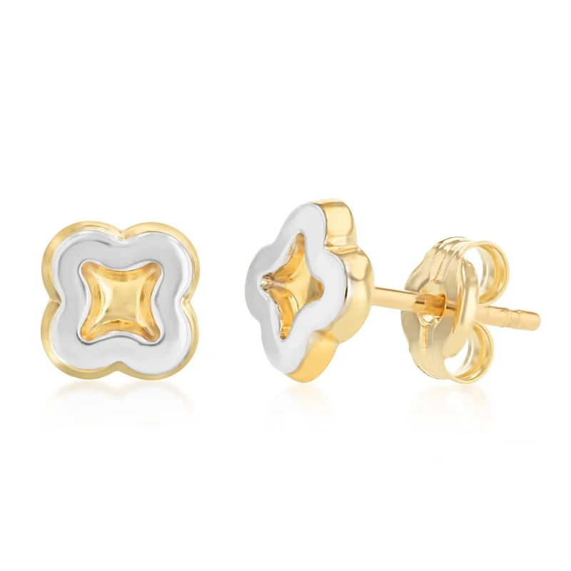 Butterfly Stud Earrings in 9ct Yellow Gold
