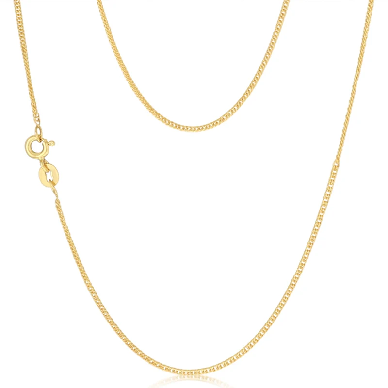 9ct Yellow Gold Copper Filled 45cm Curb Chain