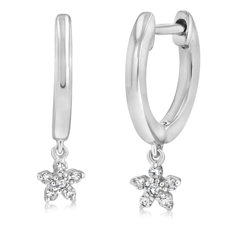 Luminesce Lab Grown Diamond Drop Earrings in Sterling Silver