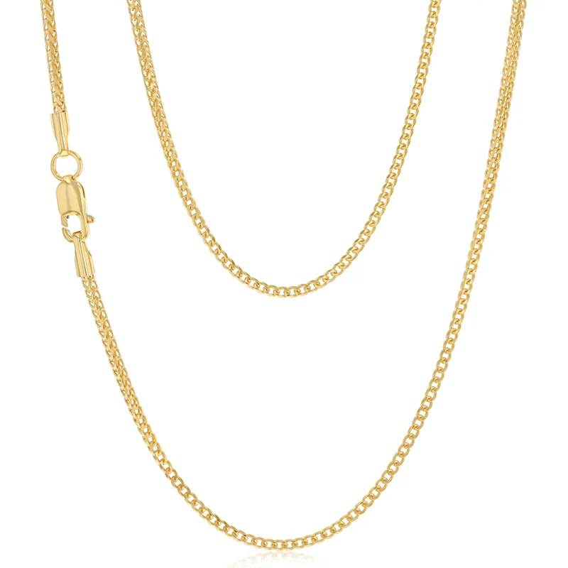 9ct Yellow Gold Snake 45cm Chain