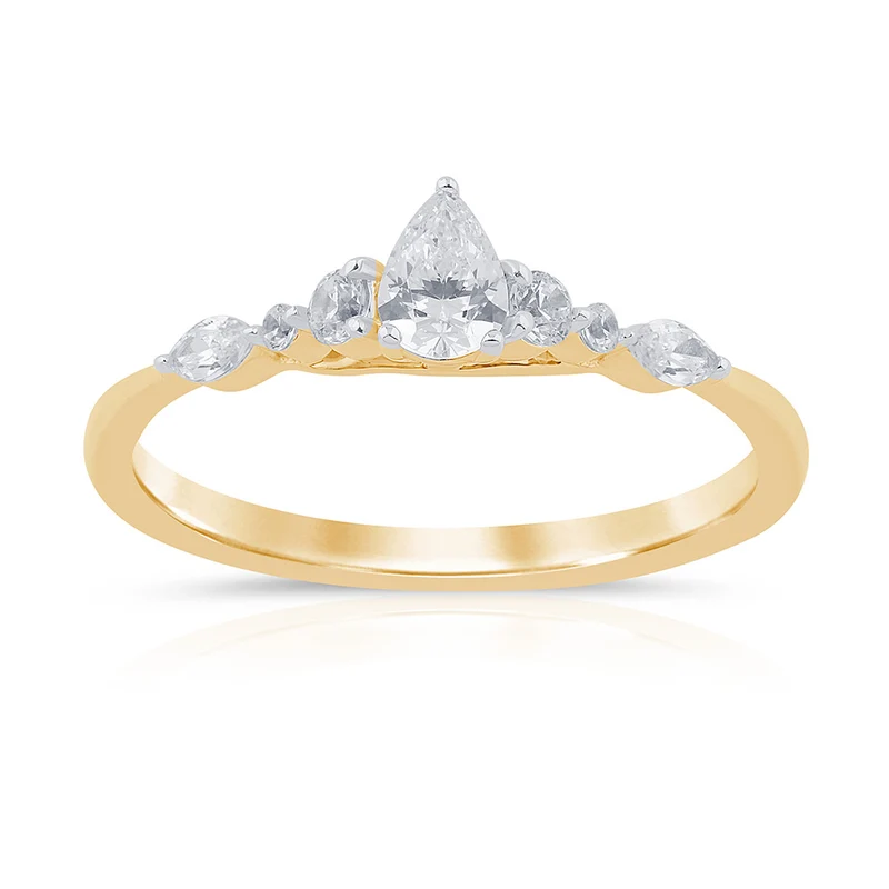 Luminesce Lab Grown 0.40 Carat Diamond Ring in 9ct Yellow Gold