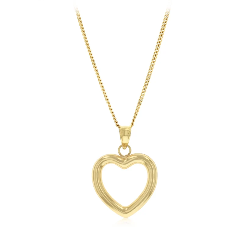 9ct Yellow Gold Heart Pendant