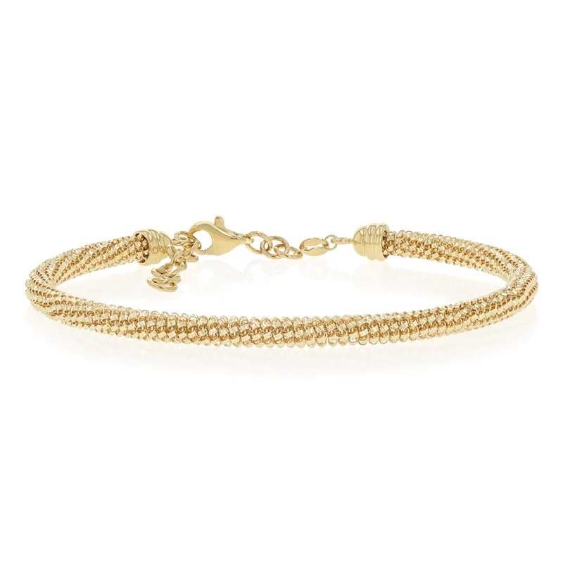 9ct Yellow Gold Mesh Bracelet