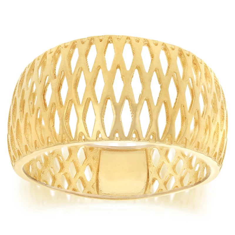 Criss Cross Ring in 9ct Yellow Gold