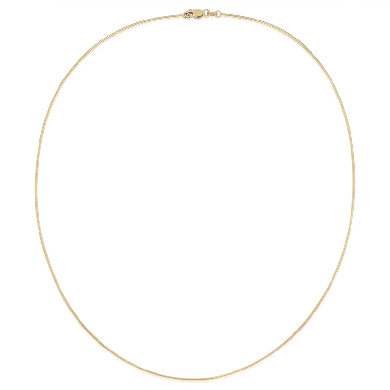 9ct Yellow Gold 45cm Omega Chain
