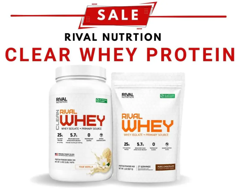 Twin Pack Rival Whey Isolate Protein by Rival Nutrition