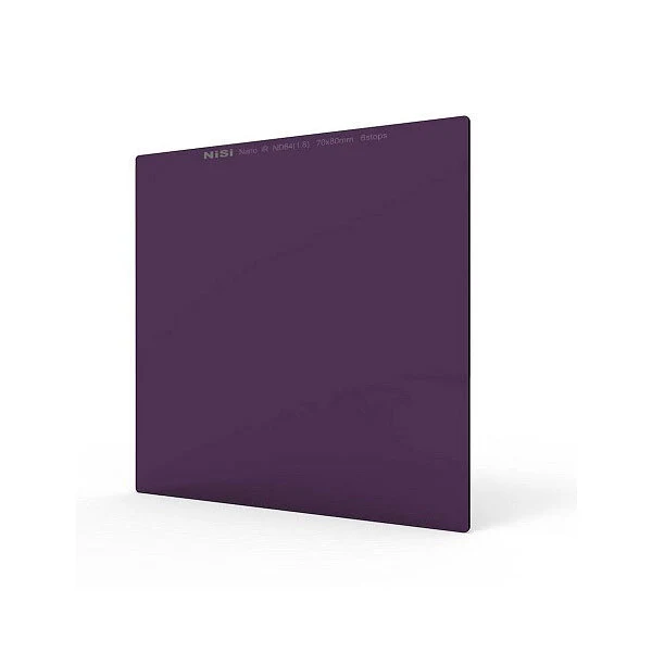 NiSi 70x80mm Nano IR Neutral Density Filter - ND64 (1.8) - 6 Stop