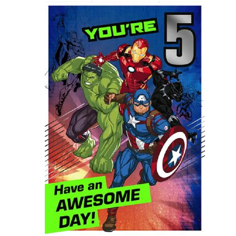 Marvel Spider-man You're 4 today Greeting Card