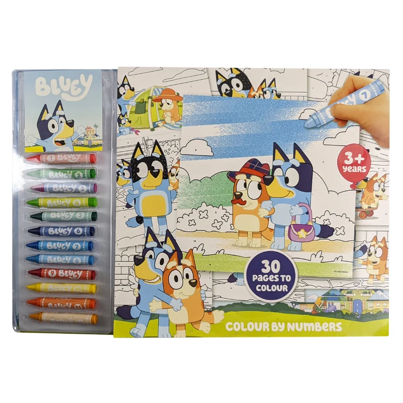 Bluey Colour By Numbers
