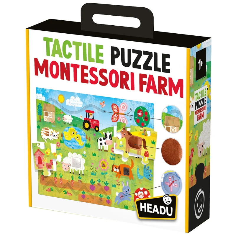 Montessori Tactile Puzzle Montessori Farm