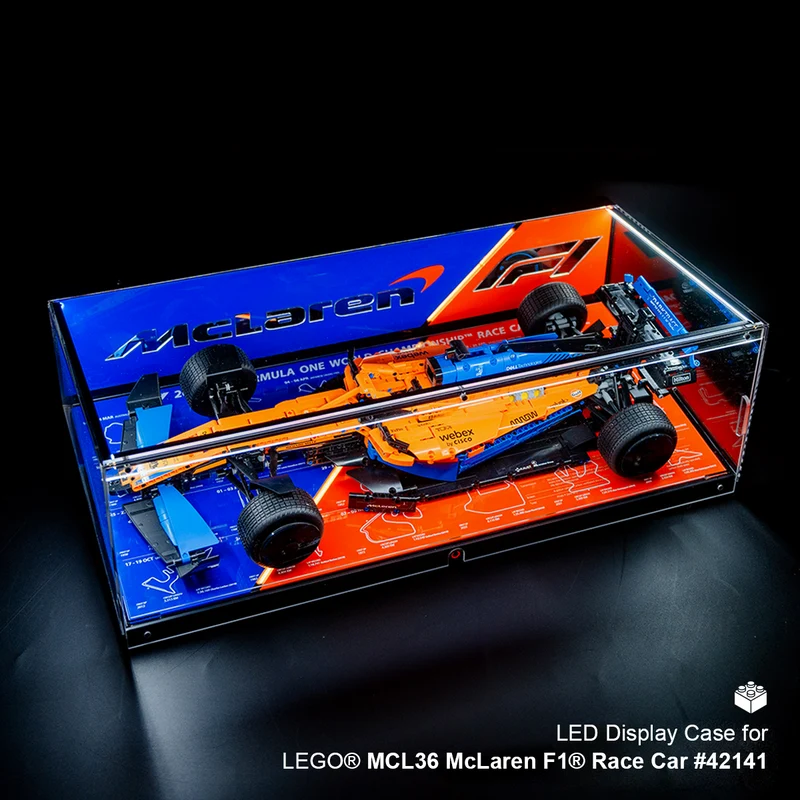LED Display Case For LEGO® 42141 (McLaren Formula 1™ Race Car),