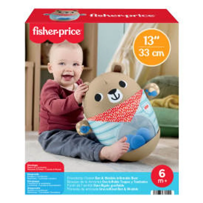 Fisher-Price Friendship Forest Bat & Wobble Inflatable Bear