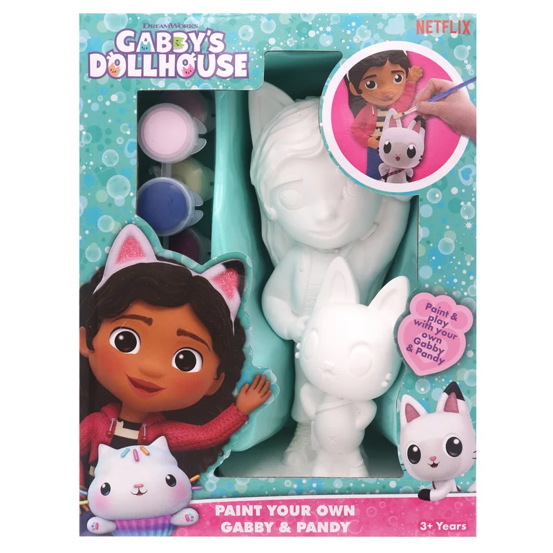 Gabby'S Dollhouse Paint Your Own Gabby And Pandy