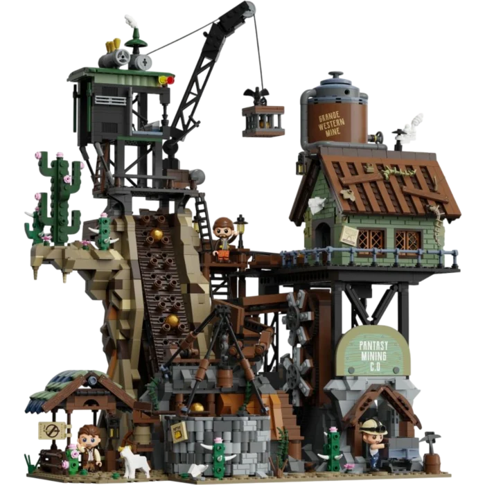 Pantasy Retro Series Western Mine Construction Set (2990 Pcs)