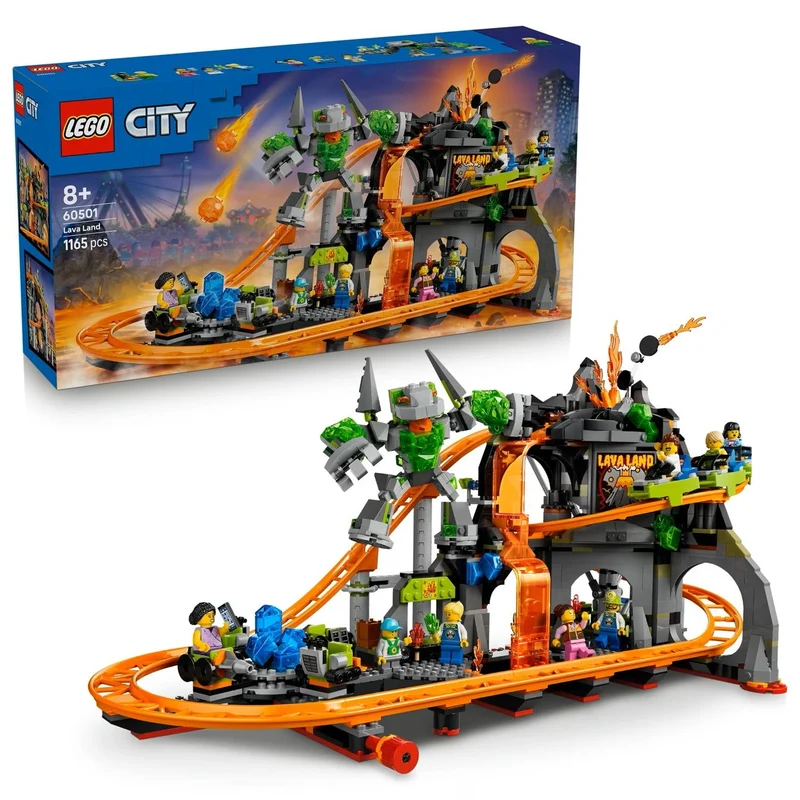 LEGO City Lava Land Roller Coaster Park 60501