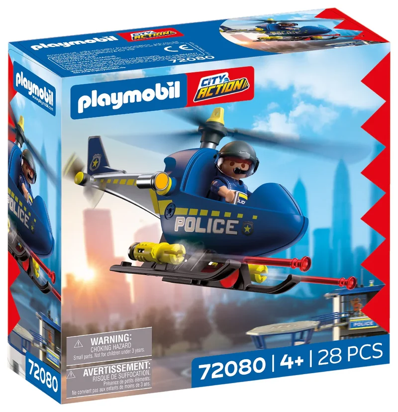 Playmobil Police Helicopter with Radar Function