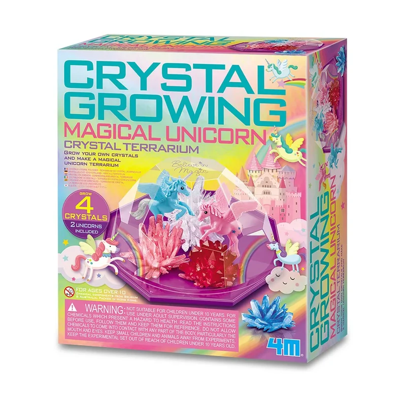 4M Crystal Growing Magical Unicorn Crystal Terrarium
