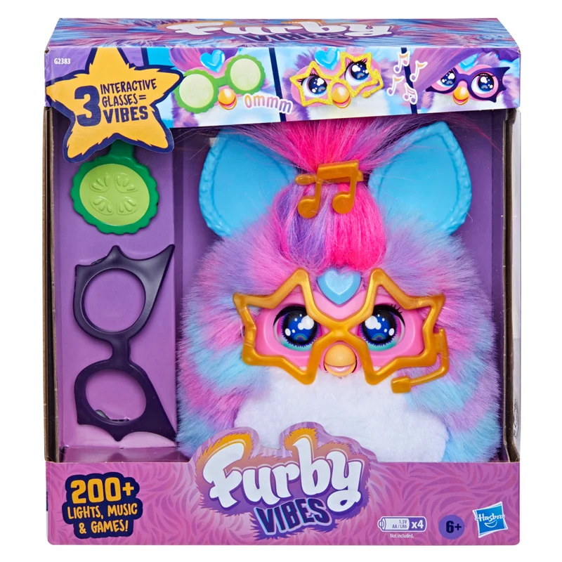 Furby Vibes Blue Razz Electronic Plush Toy